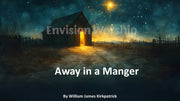 Away in the Manger lyrics PowerPoint for Christmas Eve Worship Service