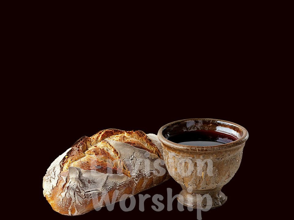 Communion PowerPoint, Bread Wine Communion PowerPoint Presentation Template Slides