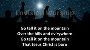 Go tell It On The Mountain Lyrics Christmas Carol Template Slides For Christmas and Epiphany