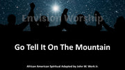 Go tell It On The Mountain Lyrics Christmas Carol PowerPoint Presentation For Christmas and Epiphany