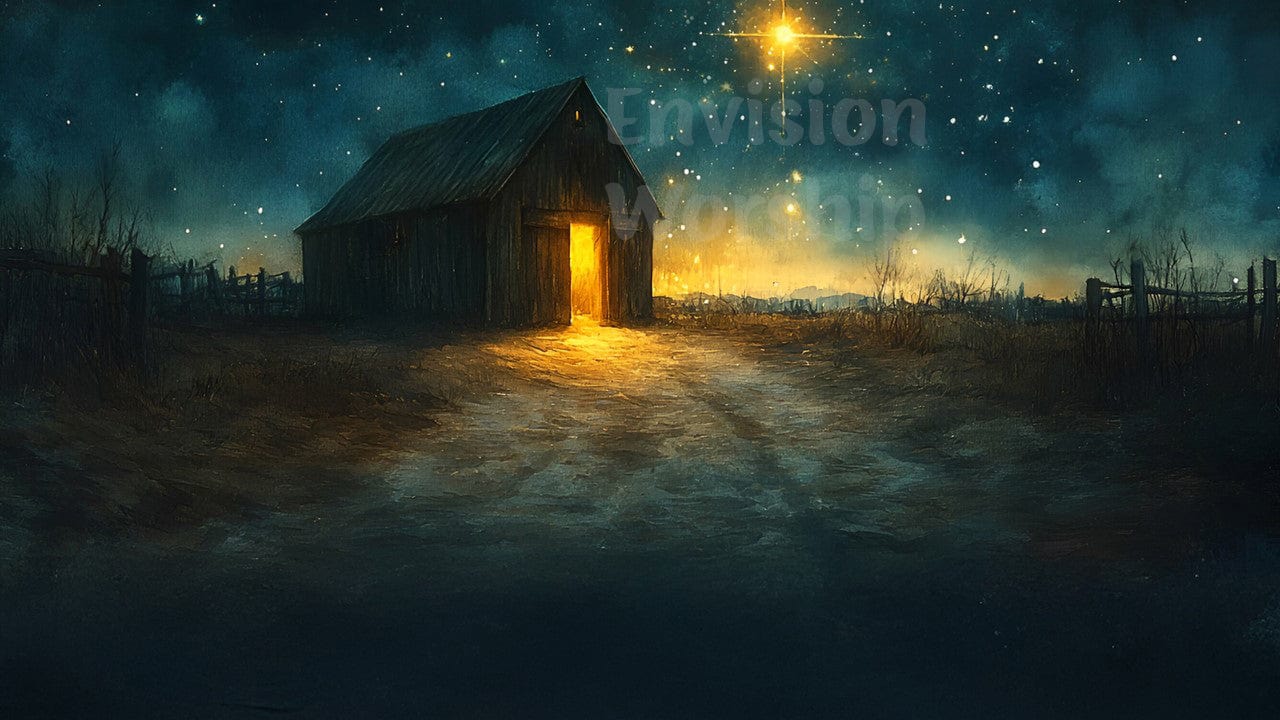 Star of Bethlehem, Stable, Nativity PowerPoint Presentation for Christmas Eve Worship Service