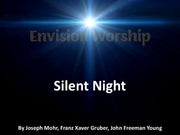 Silent Night lyric Christmas Eve PowerPoint Slides for Christmas Eve Church Worship Service