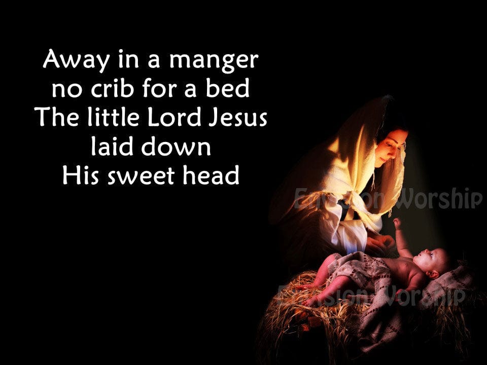 away in a manger lyrics