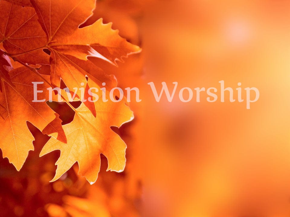 Autumn Church PowerPoint - Gorgeous Fall Leaves