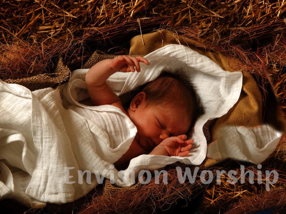 Baby Jesus Nativity Worship Slides - very easy to use